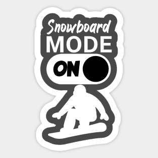 Snowboard mode on Sticker